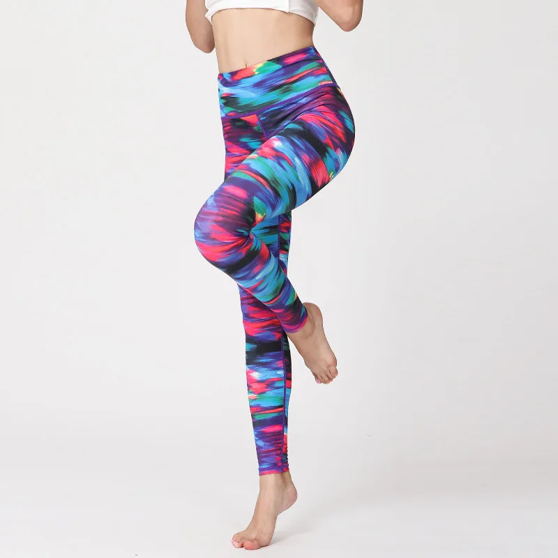 

Women Printed Yoga Pants Elastic Stretch Sport Legging Fitness Gym Pants Workout Running Tight Sport Leggings Female Trousers