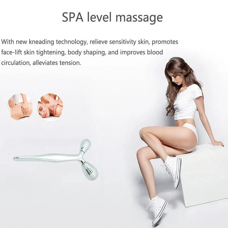 3D Roller face Lifting Wrinkle Remover Massage Full Body Shape Massager 360 Rotate Facial body care skin tightening tool women | Красота и