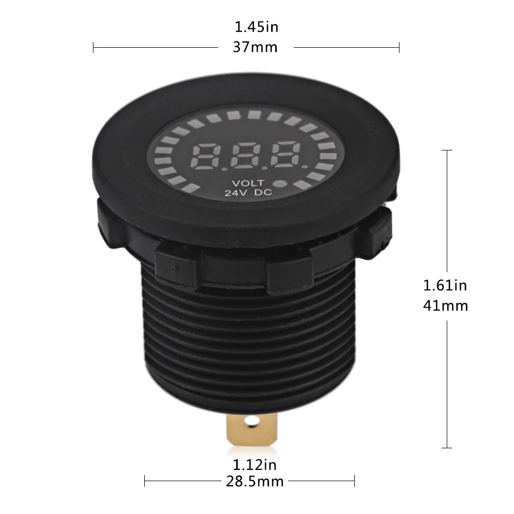 12 В Автомобильный цифровой вольтметр Панель Водонепроницаемый Индикатор