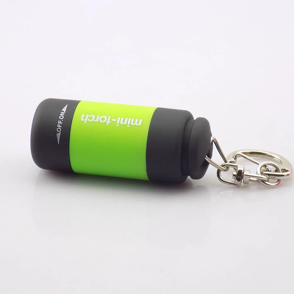 Перезаряжаемый мини фонарик с USB портом портативный карманный фонарь для ключей