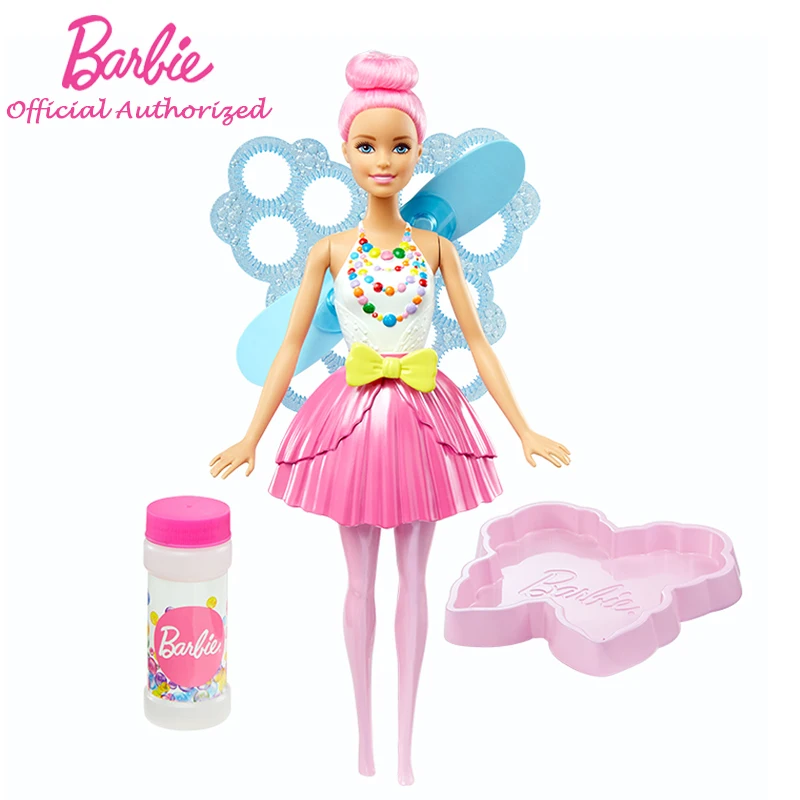 

Barbie DreamTopia Toy Fairy Princess Bubble Doll Toy 2 Style Funny Outside Playing Toy Burbuja de juguete For Birthday Gift