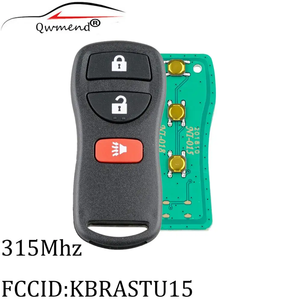 

Умный Автомобильный ключ для Nissan Versa 2007, 2008, 2009, 2010, 2011, 2012, 2013, оригинальные ключи, 3 кнопки, 315 МГц, для ключа Nissan, 2 шт.