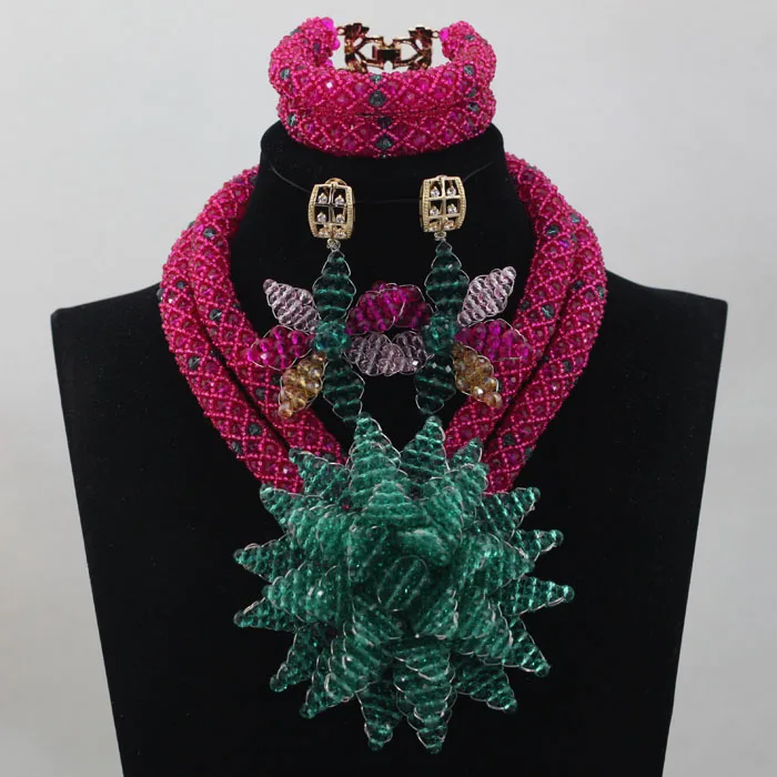 Очаровательная трава зеленый свадебный ювелирный бисер набор великолепные