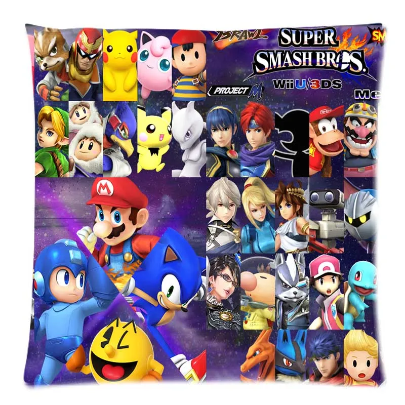 Постельные принадлежности Super Smash Bros Наволочка на заказ декоративная наволочка