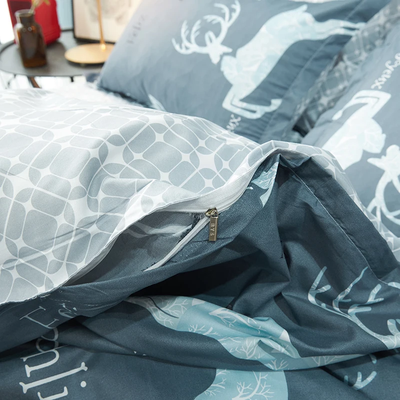 Постельное белье 2019 постельное с рождественским оленем домашнее Детский