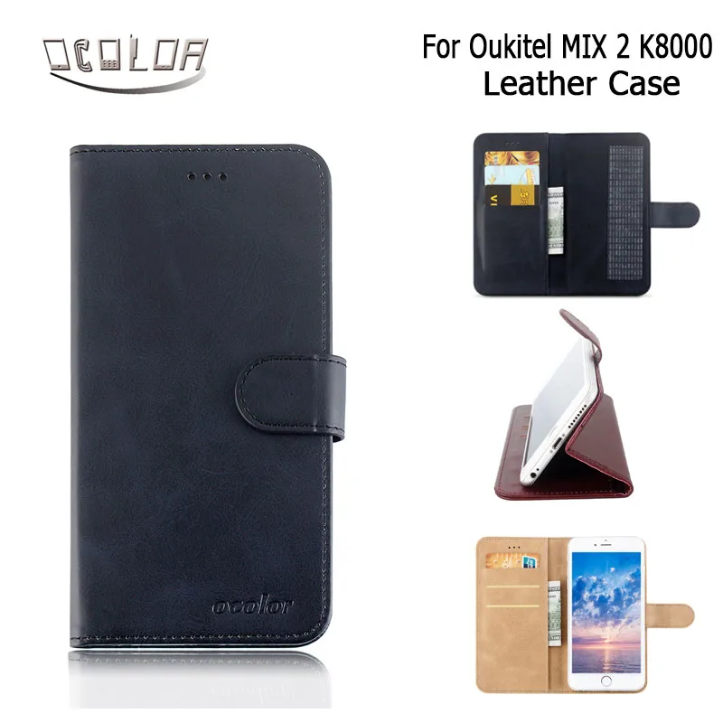 Ocolor для Oukitel Mix 2/из искусственной кожи чехол Бумажник Защитный сумки с держателем