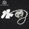 MIYOCAR, 12 цветов, блестящие кристаллы, стразы, детская пустышка, BPA бесплатно, FDA класс, безопасная пустышка, пустышка, уникальный