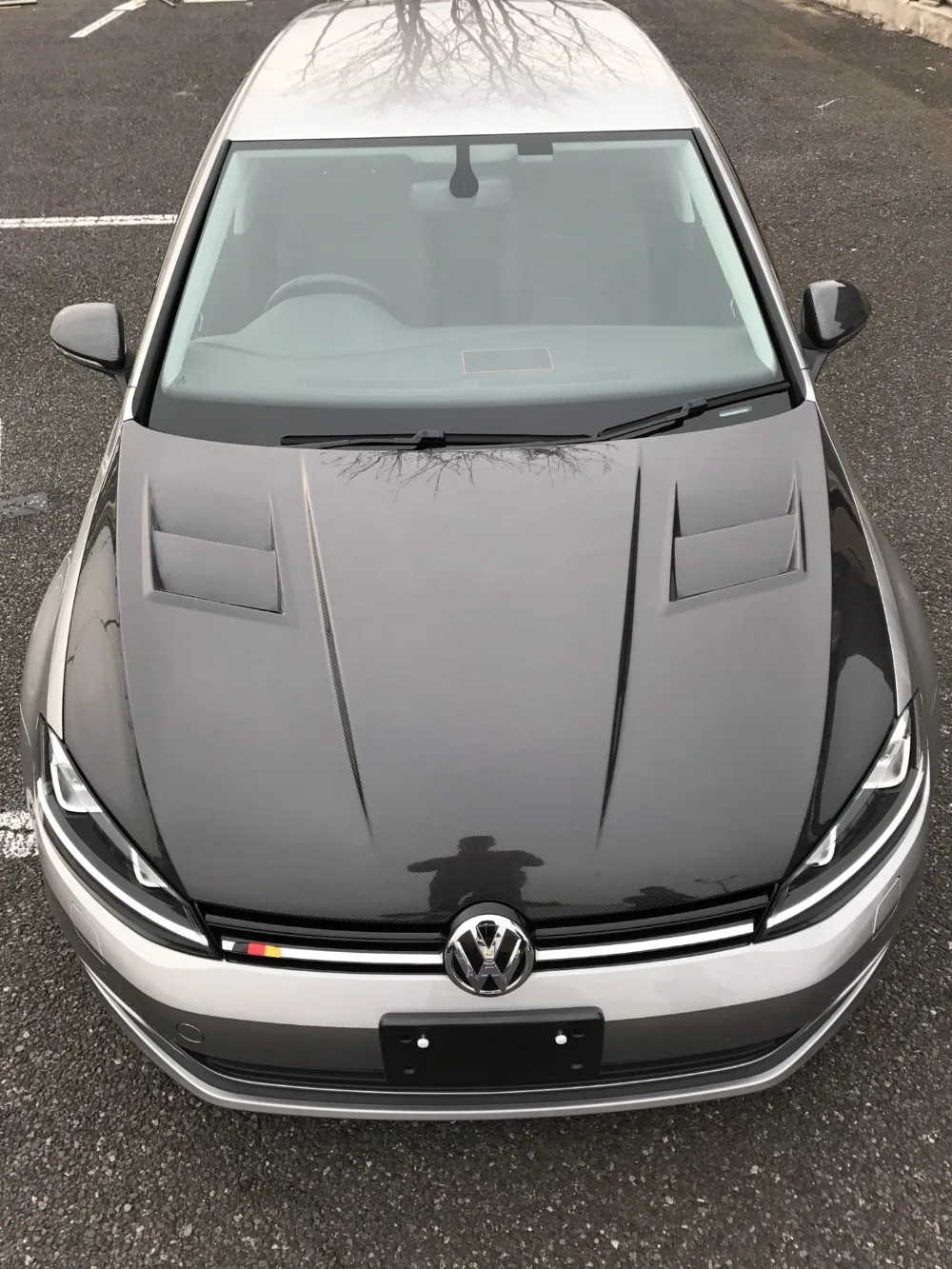 Для GOLF MK7R/Asp стиль карбоновый капот с вентиляционными отверстиями для GOLF MK7