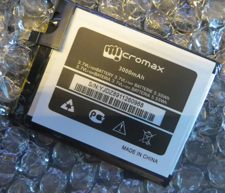 Для Q412 батареи Micromax Q395 аккумулятор 3000 мАч мобильный телефон литий ионный