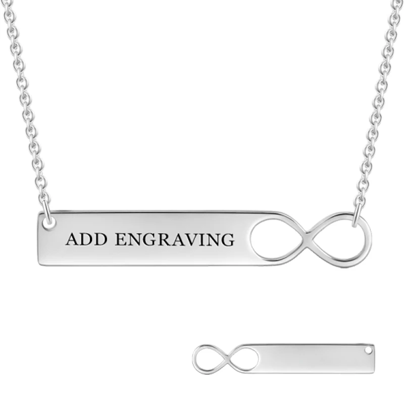 Ожерелье из серебра 925 пробы ожерелье с именем на заказ ожерелья