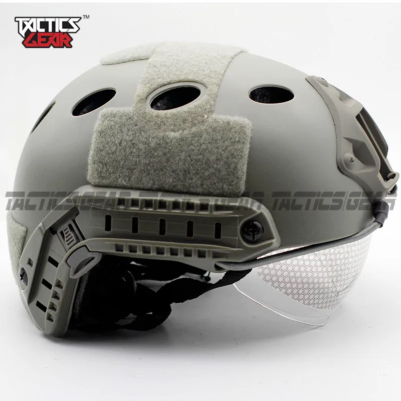 Открытый CS тактический Пейнтбол Очки для страйкбола шлем быстрой парашютный PJ