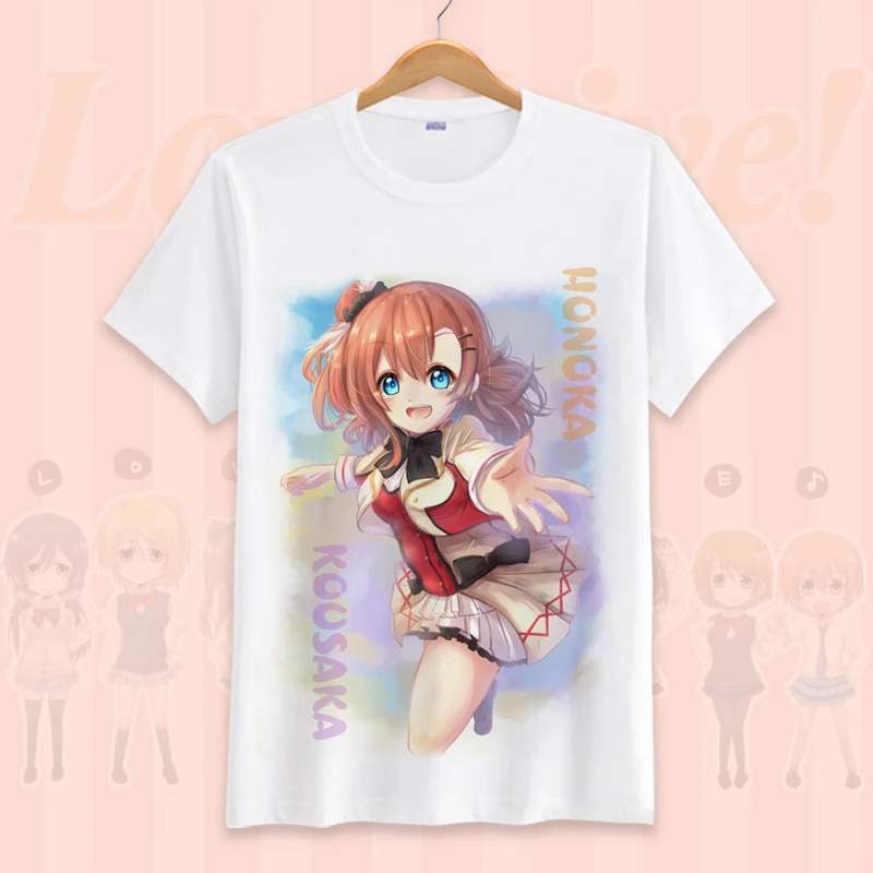 Новая футболка LoveLive school ldol project летняя с надписью Love Live Тодзе Нозоми kotori minami Cospaly