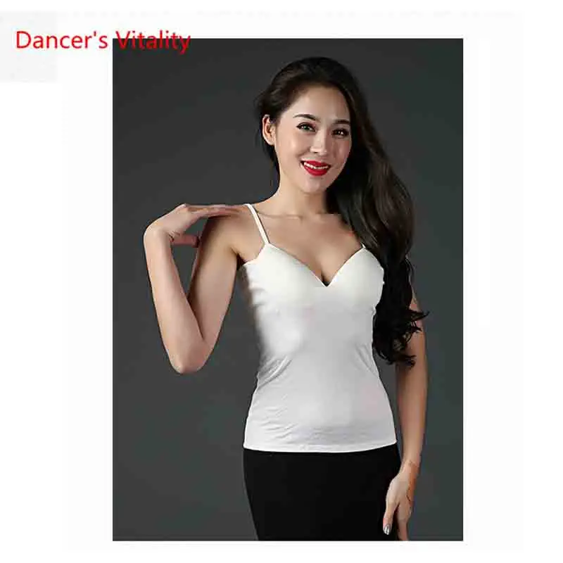 Fashion Latin Dance Women Practice Slim Fit Top Performance Bottoming Vest Rumba Salsa Tango Cha Samba Cut out Clothes | Тематическая