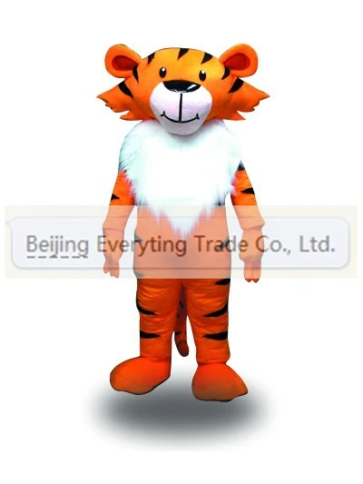 Новое поступление милая оранжевая талисман Тигра для взрослых маскарадные