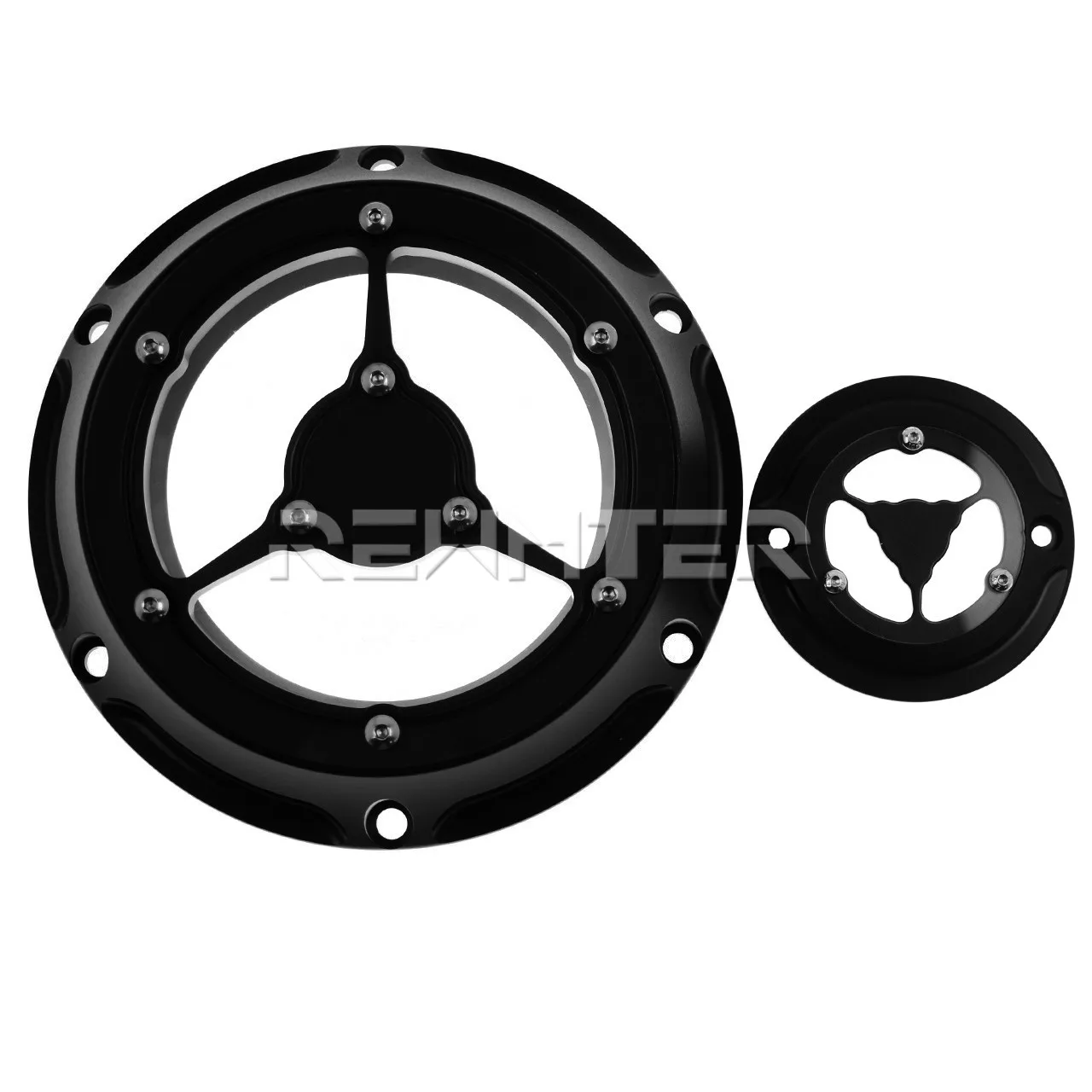 Черная крышка дерби для мотоцикла и таймера с 6 отверстиями Harley Sportster 883 1200 XL XR 2004