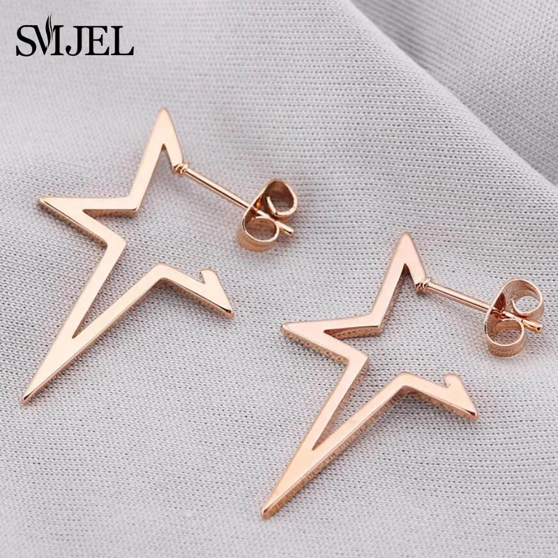 SMJEL серьги из нержавеющей стали с Пчелой маленькие модные ювелирные изделия в