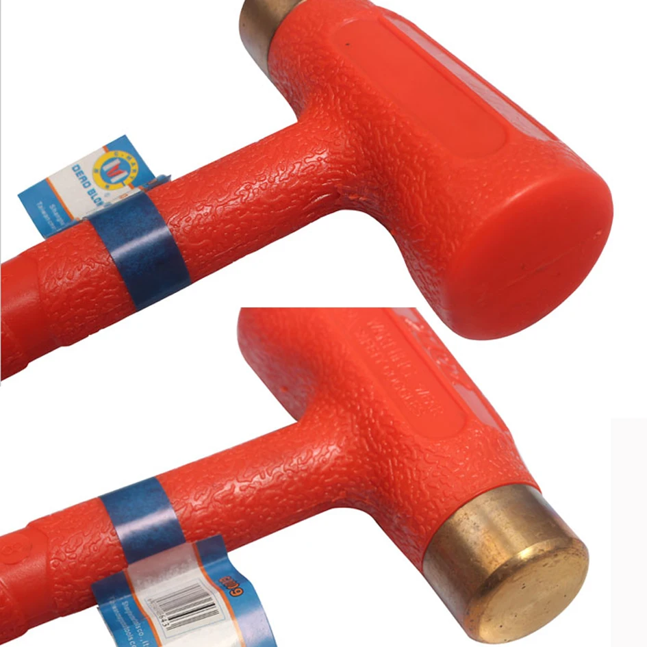 C MART tools 24 oz Dear Blow/латунный молоток Красный медный круглый пластиковая ручка