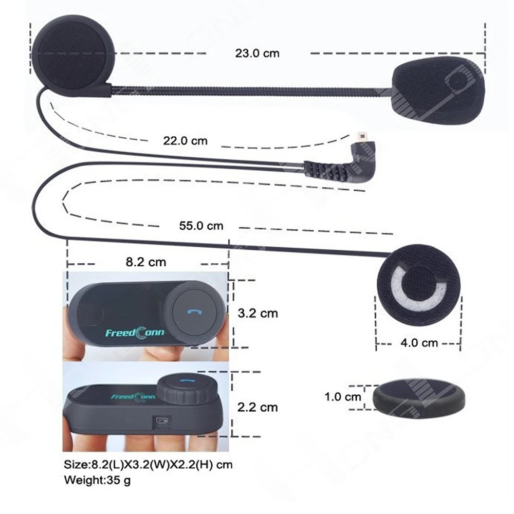T-COMOS Hands-free наушники 100 м Bluetooth переговорные мотоциклетный шлем гарнитура стерео