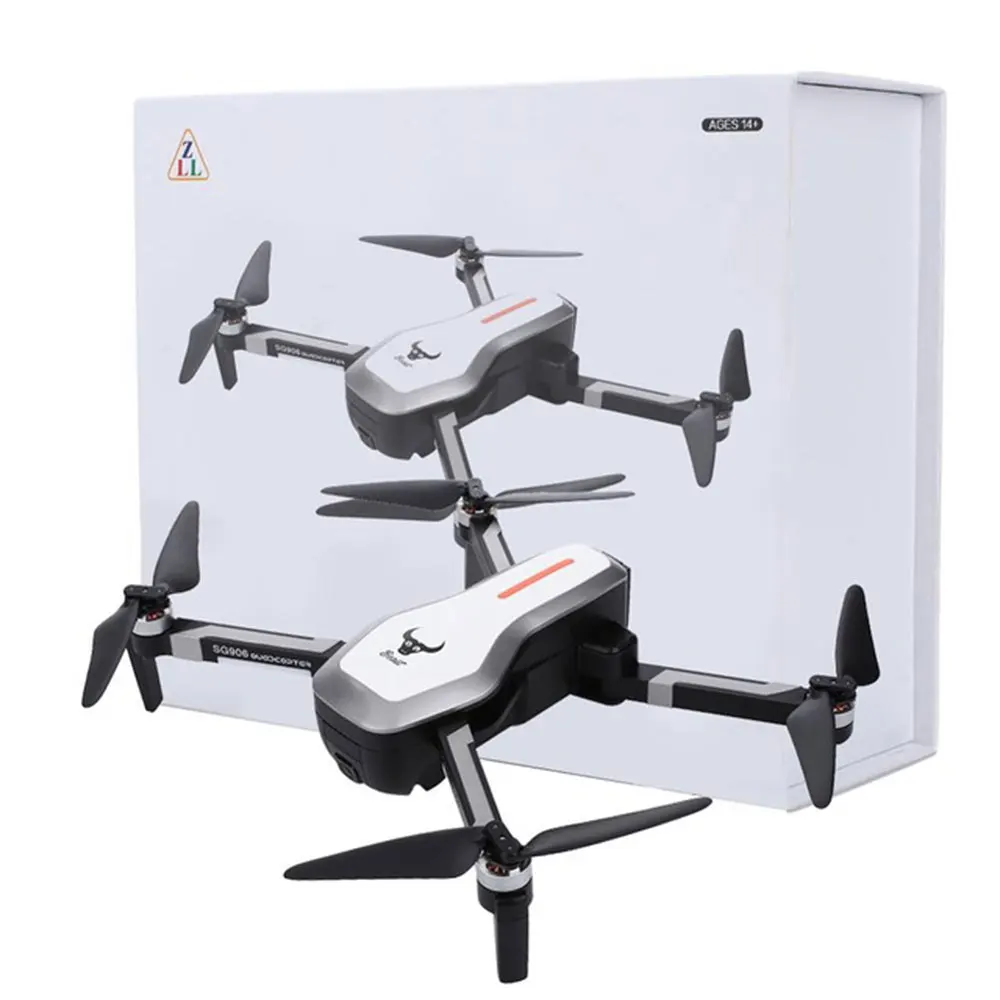 Белый Дрон SG906 gps 5G wifi FPV 4K HD камера Дрон бесщеточный селфи складной Радиоуправляемый Дрон дроны вертолет сумка подарок Квадрокоптер - Цвет: Белый