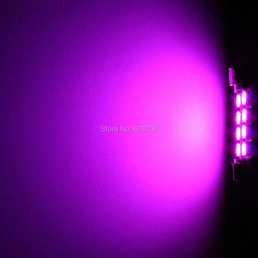 10 шт. 41 мм 5050 8smd белый интерьер автомобиля гирлянда светодиодная Лампочки крыши лампа настольная DC12V