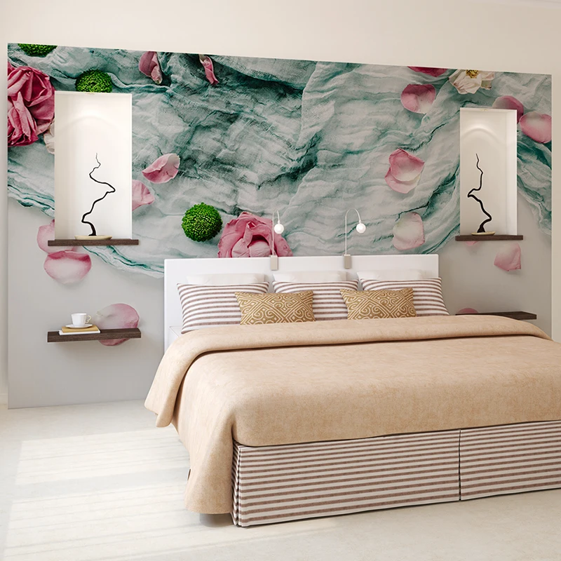 3D фотообои с цветами на заказ обои для детской комнаты милая девушка спальни