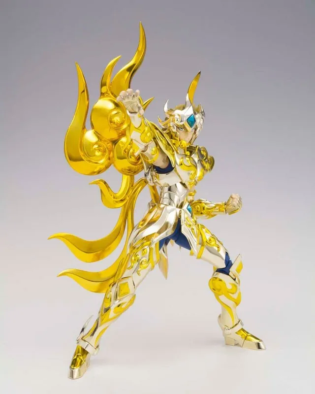 Короткая футболка с героями из японского аниме « Bandai Saint Seiya Cloth Myth, EX Soul золота Бог Лев Aiolia фигурку