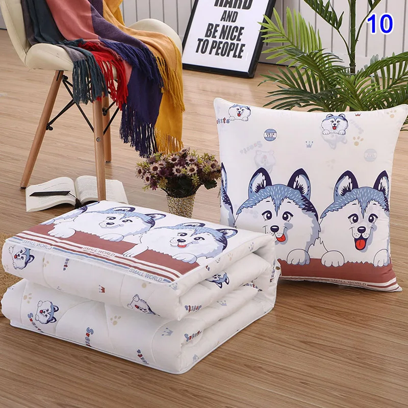 2 in 1 Napping Blanket Soft Comfortable Folding with Back Cushion for Office Worker TT-best | Дом и сад