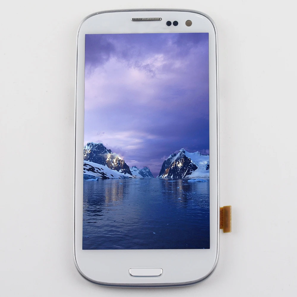 Для Samsung Galaxy S3 Neo ЖК сенсорный экран дигитайзер в сборе рамка для i9300 дисплей i9301