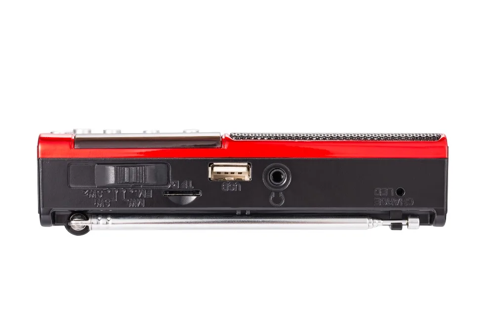 JINSERTA Mini FM/MW/SW Полнодиапазонный радио Hi-Fi MP3 музыкальный плеер Поддержка U диск TF карта стерео наушники вход с usb зарядкой