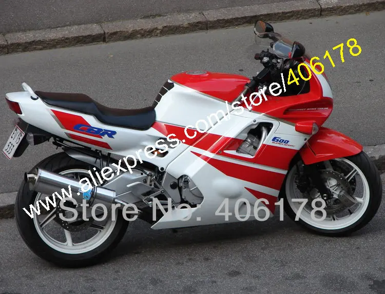 Для Honda CBR 600F2 F2 91 94 CBR600RR CBR600F2 красный белый CBR600 1991 1992 1993 1994 92 93 комплект обтекателей