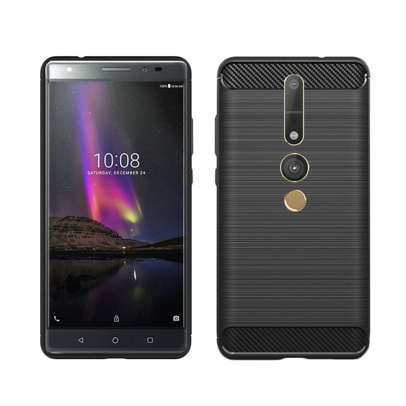 Чехол для Lenovo Phab2 Pro PB2-690M PB2-690N из углеродного волокна прочный защитный мягкий