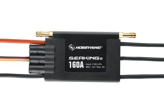Hobbywing Seaking Pro Bootsregler 160A BEC 4A 2-6s BL Мотор ESC HV BEC для RC R/c гоночная лодка