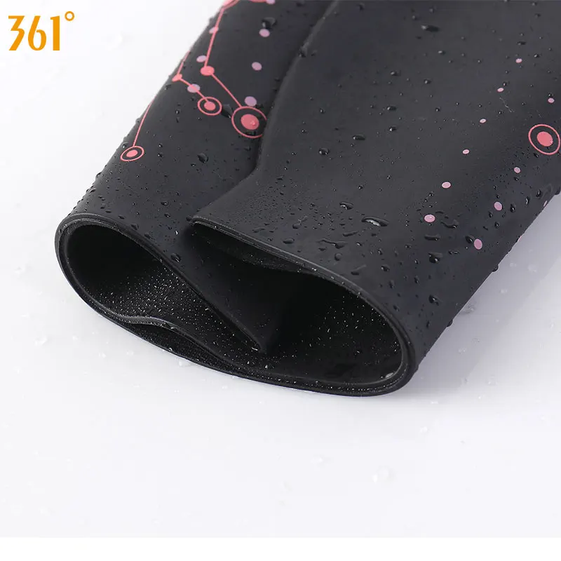 361 силиконовая шапка для плавания с принтом взрослых защита ушей длинные волосы