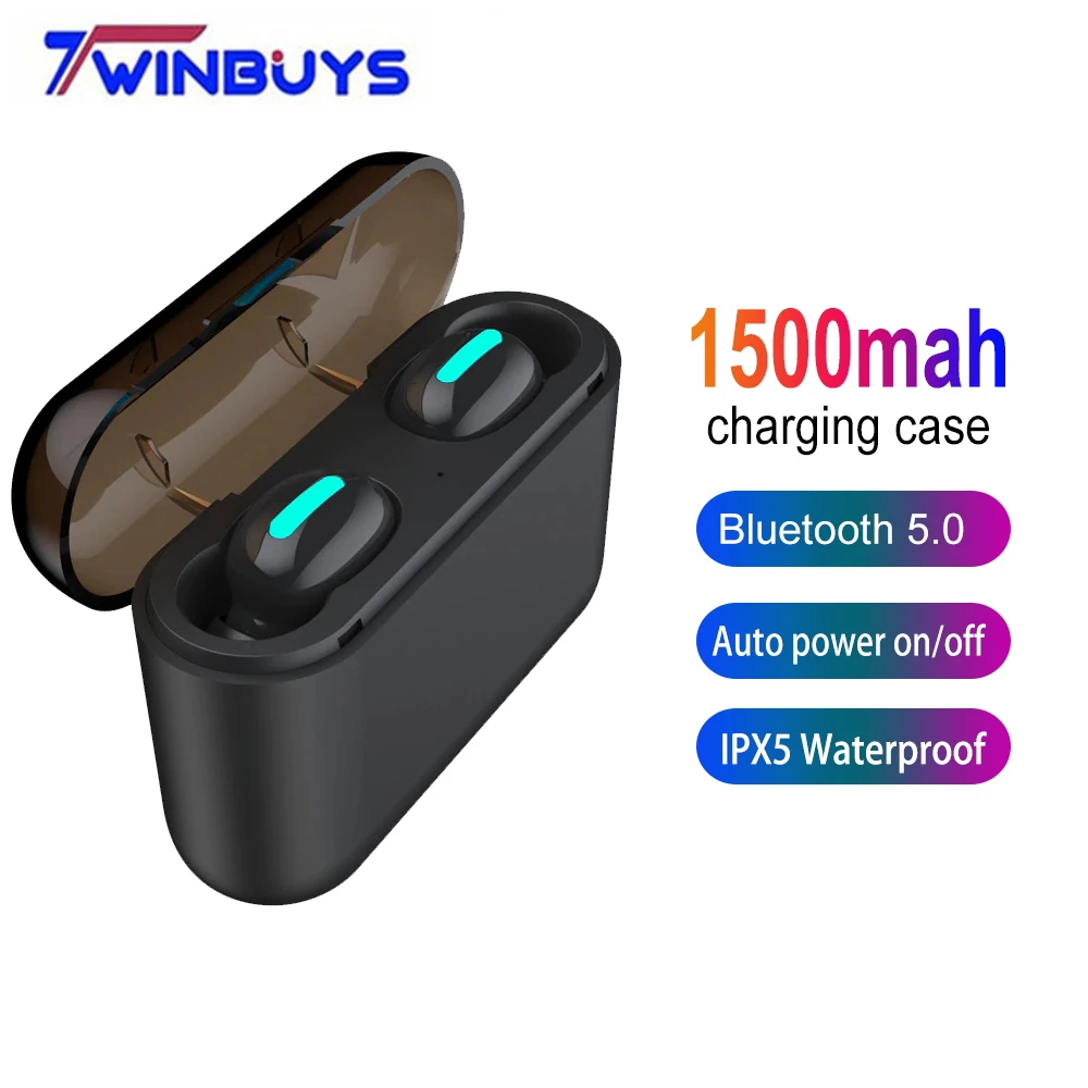 Новые наушники TWS Bluetooth 5 0 беспроводные гарнитура музыкальные спортивные для iphone X