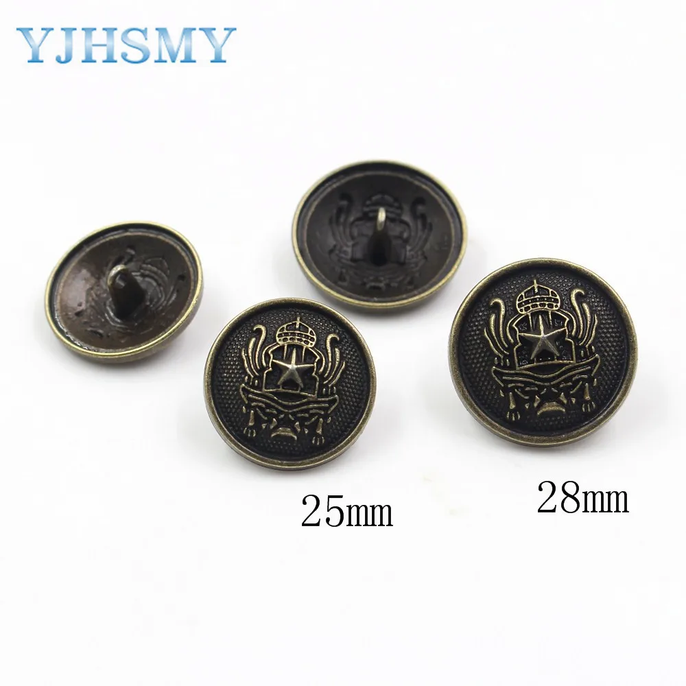 YJHSMY 179261 модные ретро металлические кнопки DIY аксессуары для одежды ручной работы