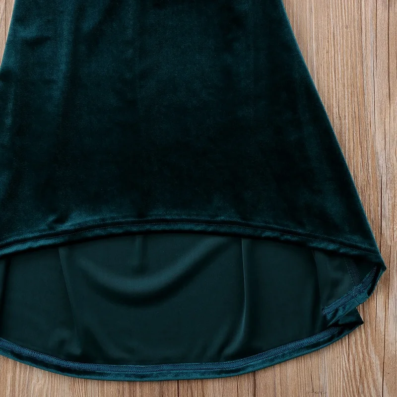 Emmababy Cute Kids Girls Velvet Backless Sleeveless Dress Party Beach Maxi Sundress Summer | Детская одежда и обувь
