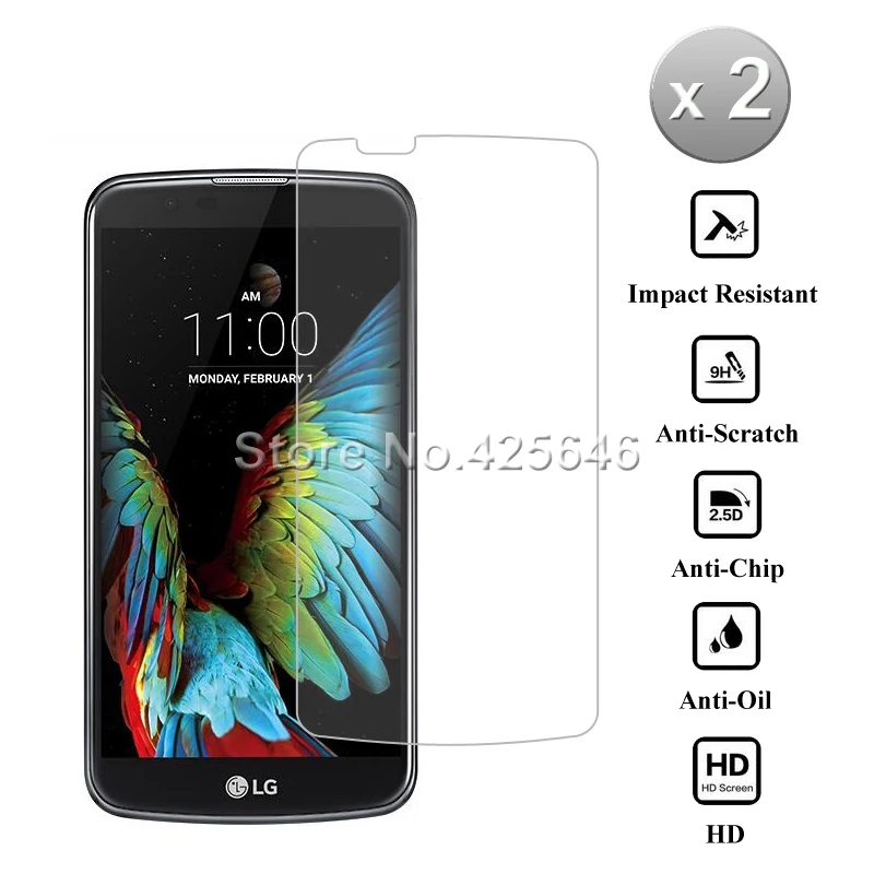 2 шт для LG K10 4G СТЕКЛО 2.5D 9H Премиум защитное закаленное стекло для LG K10 4G K410 K430 K420 F670 Защитная пленка для экрана
