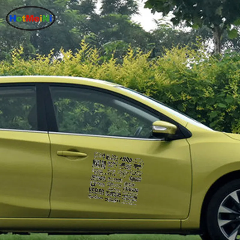 HotMeiNi JDM наклейка для автомобиля набор виниловая 28 шт/уп евро Забавный дрейф Boost