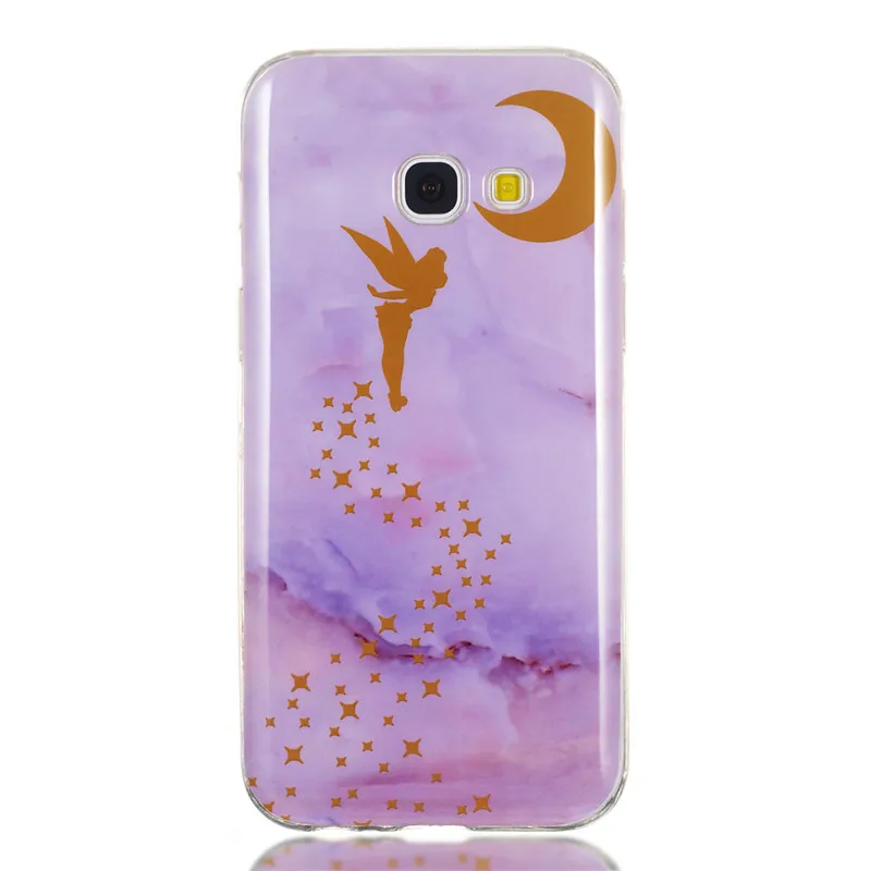 For Samsung Galaxy A3 2017 A320 Case Soft TPU Coloured Marble Pattern Mobile Phone Cases Cover A5 A520 | Мобильные телефоны и
