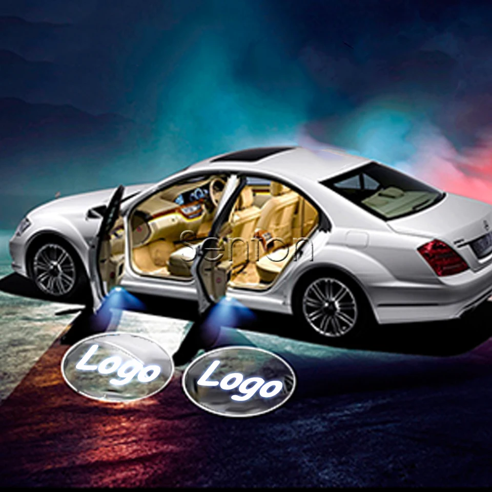 2 шт. для Opel Astra J H G K Insignia Corsa d Vectra C Mokka Zafira B Lada vesta granta priora Kalina дверь логотипа автомобиля приветственные огни
