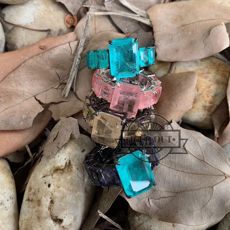 Новинка 2018 рождественский подарок ювелирные изделия турмалиновое кольцо из fusion