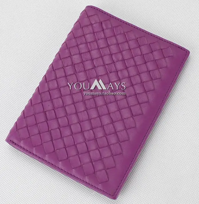 В овчина кожа сотканное вручную паспорт билет клип пакет мешок портмоне holdercover