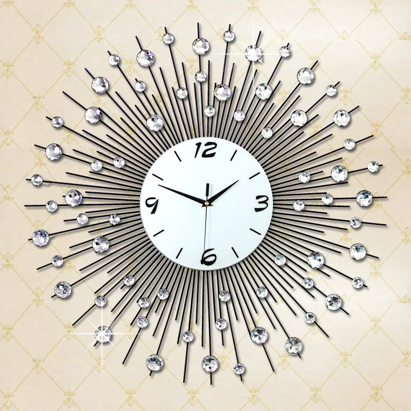 Luminousness 75 см негабаритных гостиной настенные часы Современная мода Краткая молчит часы кварцевые часы