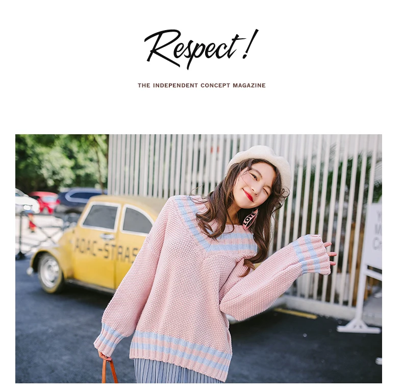 Теплые свитера для женщин осени и зимы Ретро стиль с глубоким v-образным вырезом