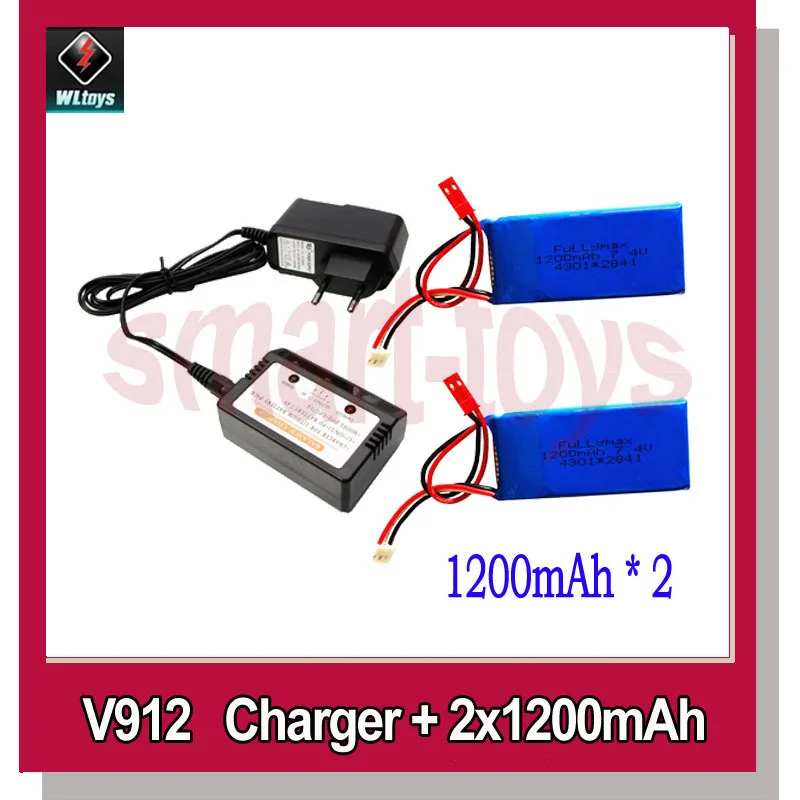 V912 Charger Balance Box and Battery 850/1000/1200mAh for WLtoys V915 RC Helicopter Parts | &amp Accs