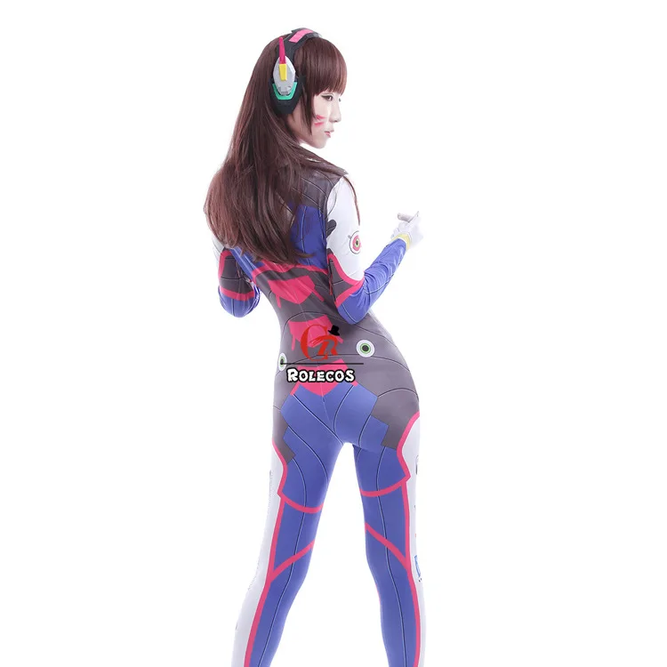 Женский костюм D VA на Хэллоуин два зентай спандекс бесплатная доставка 2019 |