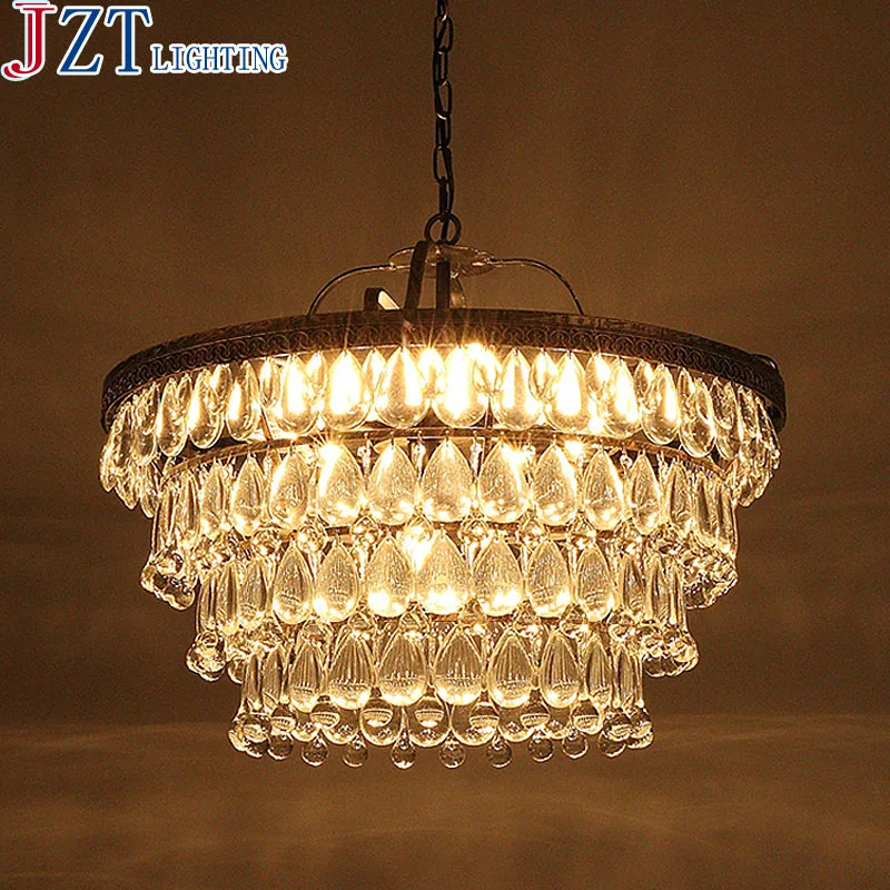 Хрустальная люстра ZYY E14 * 11 в американском стиле ретро железная потолочная лампа