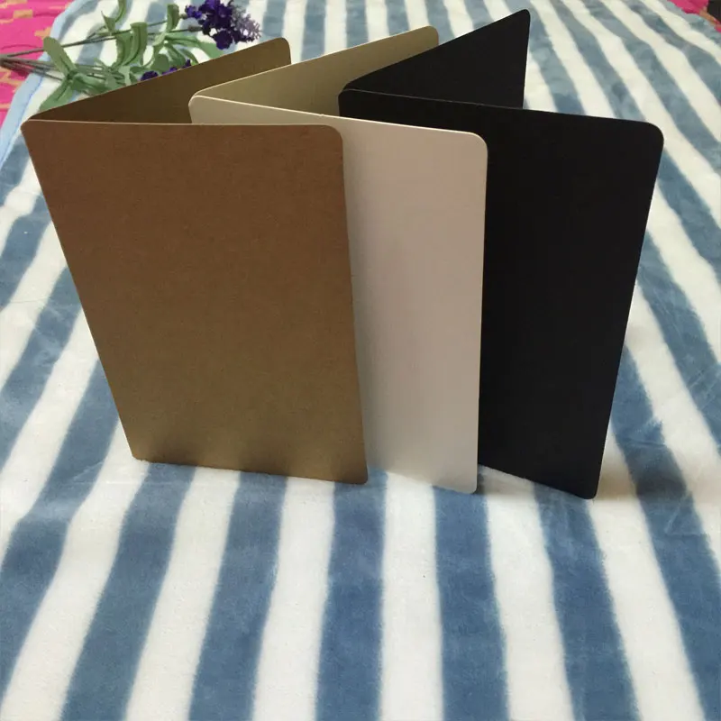 100 шт Складные DIY поздравительные открытки черный белый крафт карты|greeting cards|cards