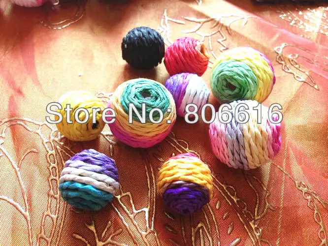 100 шт. цветные бусины из акриловой проволоки 14 мм и 20 аксессуары для ювелирных