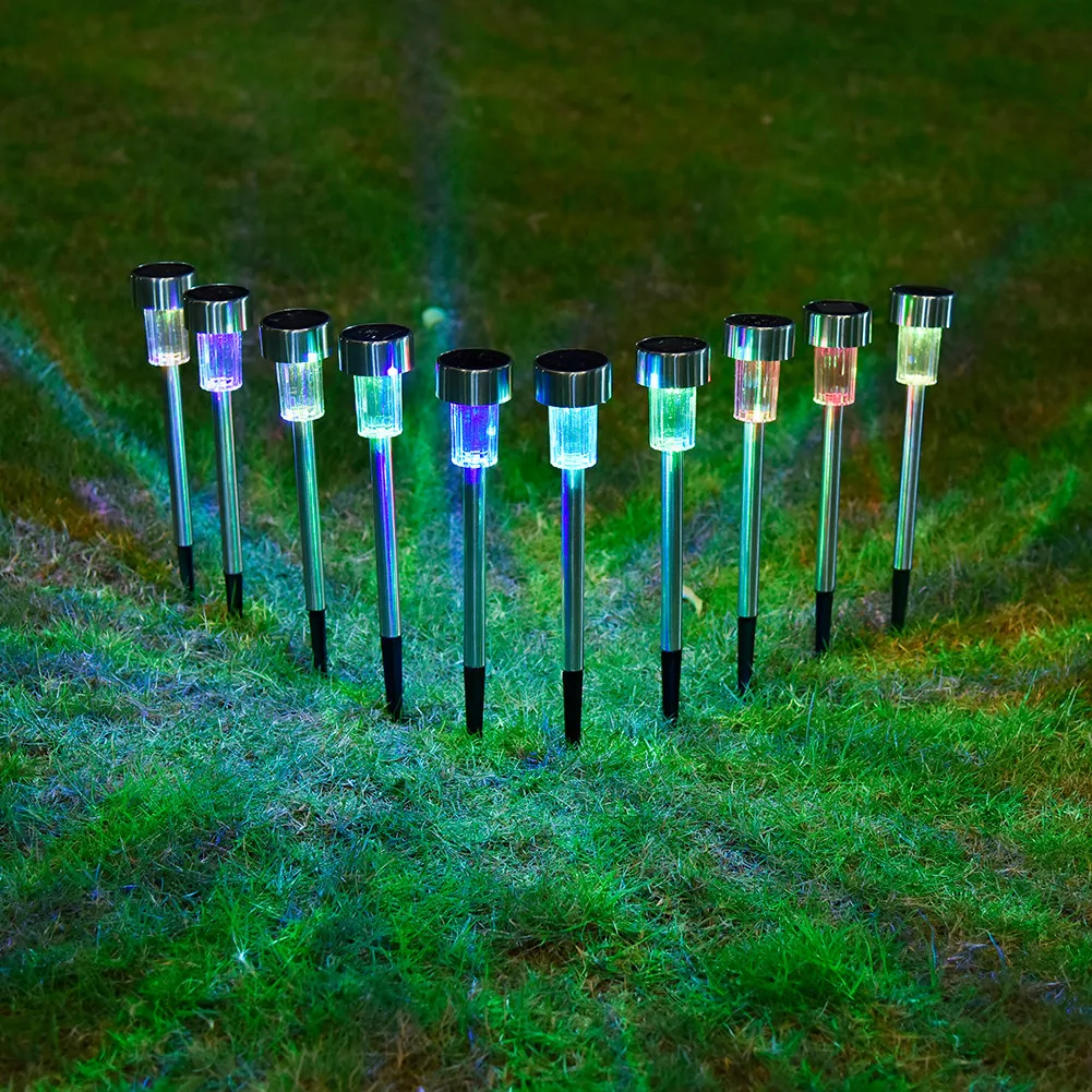 10 шт. Солнечный свет лампы Сад Двор Дорога Путь Газон наружного освещения
